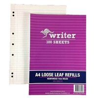 Looseleaf Refill Reinforced A4 8mm Writer NP6001 Pack 50 