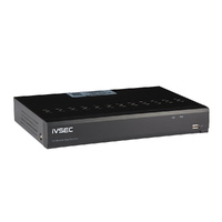 IVSEC NR3082XB NVR 8 CHANNELS  12MP 8 x PoE PORTS 2 BAYS H265 4K HDMI IVS