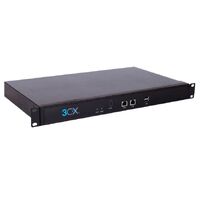 3CX Rackmount 1RU PC - Intel Dual Core Celeron CPU, 8GB RAM, 128GB SSD, 2 x Gb LAN, 2 x USB 2.0, Short Depth, 3CX pre installed (Debian) 1 year Warran