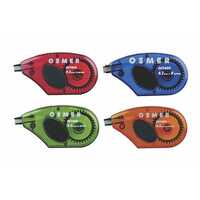 Correction Tape Osmer Mouse Sidewinder 8M x 4.2mm OCT400 Hangsell Assorted colours