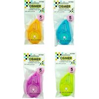 Correction Tape Osmer Mouse Sidewinder 8M x 5mm OCT800 Hangsell Assorted colours