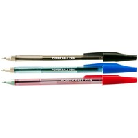 Pen OPA Medium Blue Cap Ballpen Box 12