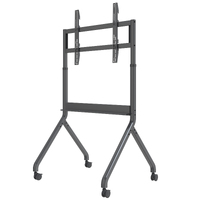 NORTH BAYOU HEAVY DUTY ELECTRIC HEIGHT ADJUST TV TROLLEY 60 - 100 90KG