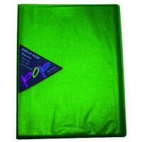 Display Book A4 Colby 10 Pocket Pop P248A Lime