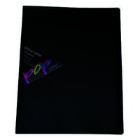 Display Book A4 Colby 20 Pocket Pop P248A Black