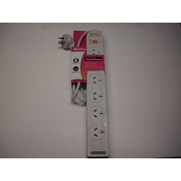 Power Board 6 Outlet Sansai with Overload Protection PAD137P 