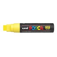 Marker Uni POSCA PC17K Chisel Point 15mm Line Yellow Single Pen