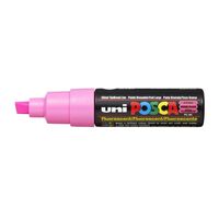 Marker Uni POSCA PC8K Chisel Point 8mm Line Fluoro Pink