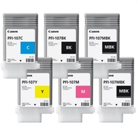 6 X CANON 130ML INK BUNDLE FOR IPF670, 770