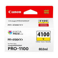 CANON PFI-4100Y YELLOW INK TANK FOR PRO-1100 80ML