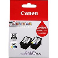 PG645CL646CP - 1 X BLACK PG645 & 1 X COLOUR CL646 CARTRIDGE