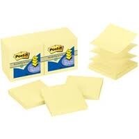 Post It Note 3M R330 YW INTL Pop Up Refill 73mm x 73mm Yellow Pack 12 