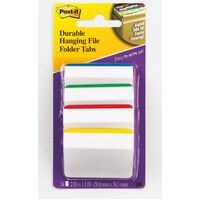 Post It Tab 3M 686A1 Durable Filing Tabs Angled 24 Tabs Per Pack RBGY