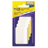 Post It Tab 3M 686F1BB Durable Filing Tabs Flat Bright Colours 24 Tabs Per Pack PGOY