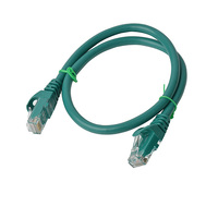 8Ware Cat6a UTP Ethernet Cable, Snagless  - Green 0.5M