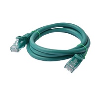 8Ware Cat6a UTP Ethernet Cable 1m Snagless Green