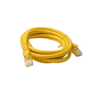 8Ware Cat6a UTP Ethernet Cable 2m Snagless Yellow ~CB8W-PL6A-1YEL