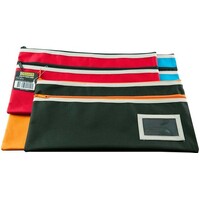 Pencil Case 2 Zip Osmer P3518 Polyester 350mm x 180mm Assorted Colours 