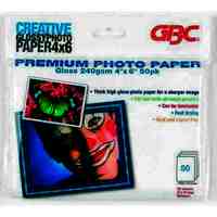 Photo Paper 4 x 6 Inch GBC Creative Premium 240gsm Pack 50