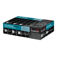 Bastion Medium Ultra Soft Black Nitrile Examination Glove 100/box