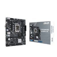 ASUS PRIME H610M-K D4 Intel LGA 1700 mic-ATX Motherboard DDR4 PCIE4.0, M.2, Realtek 1 Gb Ethernet, HDMI D-Sub USB3.2, SATA 6 Gbps, Com header, RGB Hea