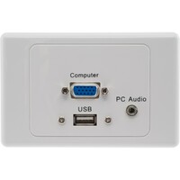 USB / VGA / AUDIO WALL PLATE