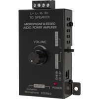 STEREO AUDIO POWER AMPLIFIER FOR IN CEILING PASSIVE SPEAKER D-CLASS AMP 15W RMS  0.06 THD