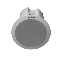 Escene PS760P SIP POE Ceiling Speaker, doubles as loud ringer (12Watts RMS and 100dB) and PA, Inbuilt Mic, Supports in-built annoucements