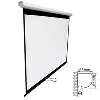 Brateck Projector Standard Auto-lock Manual Projection Screen-90’’(2.0X1.12M) /(16:9 Ratio)