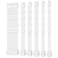 Antec PSU -  Sleeved Extension Cable Kit V2 - White. 24PIN ATX, 4+4 EPS, 8PIN PCI-E, 6PIN PCI-E, Compatible with Standard PSU