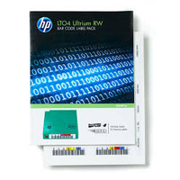 HP LTO4- BAR CODE LABEL PACK(QTY:100 ,10 CLEAN) UNIQUELY SEQUENCED
