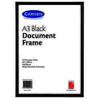 Certificate Document Frame A3 Carven Black