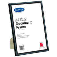 Certificate Document Frame A4 Carven Black 