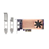 QNAP DUAL M.2 2280 PCIE NVME SSD & DUAL-PORT 2.5GBE EXPANSION CARD