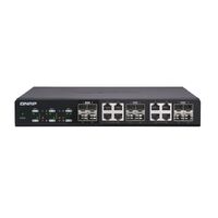 QNAP 12-PORT UNMANAGED SWITCH, 10GbE SFP+(4), 10GbE SFP+/10GBASE-T(8), 2YR WTY