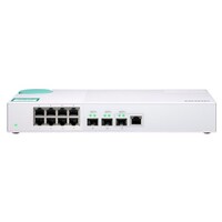 QNAP 11-PORT UNMANAGED SWITCH, 10GbE SFP+(2), 10GbE SFP+/10GBASE-T(1), GbE(8), 2YR WTY