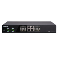 QNAP 8 PORT UNMANAGED SWITCH, 10GbE SFP+(4), COMBINED 10GbE SFP+ AND 10GBASE-T(4)