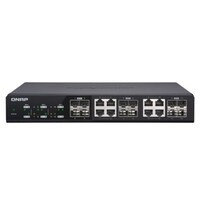 QNAP 12-PORT WEB MANAGED SWITCH, 10GbE SFP+(4), 10GbE SFP+/10GBASE-T(8), 2YR WTY