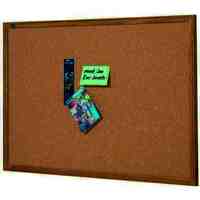 Corkboard 600mm x 900mm Oak Frame Quartet QT303  