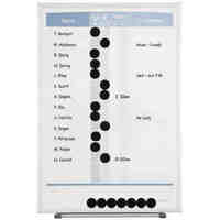 Quartet Matrix In Out Personnel Board 410 x 280mm QT33703