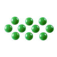 Whiteboard Magnetic Button Quartet 20mm Green Pack 10