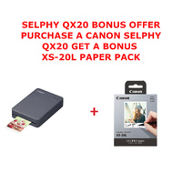 CANON QX20-GY SELPHY SQUARE QX20 PRINTER - GREY BONUS XS20L OPIX25 BUNDLE