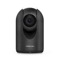 FOSCAM R4M 4 MEGAPIXELS 1080P PAN/TILT WIRED/ DUAL -BAND WIFI IP CAMERA BLACK