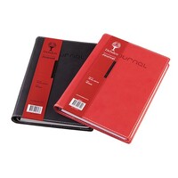 Notebook Journal Debden A5 Red and Black Soft Vivella Black RB5000