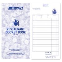 Restaurant Docket Book Impact 100 x 195 Duplicate RD303