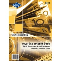 Account Book Spiral A4 Taxation Recording Recordex Accounting System Zions REC1 
