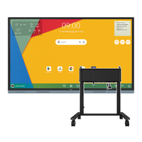 BENQ 65 RM6504 4K 450 NITS ANDROID 13 AND MT02E MOTORISED HEIGHT ADJUSTABLE TROLLEY