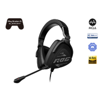 ASUS ROG DELTA S ANIMATE Gaming Headset, USB-C, Lightweight, Customisable AniMe Matrix Display On Cups, Hi-Fi ESS 9281 Quad DAC, MQA, PC, PS5, Switch