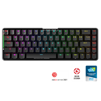 ASUS M601 ROG FALCHION NX/NXBL/US Compact 65% Wireless Mechanical Gaming Keyboard, 68 Keys, Interactive Touch panel, 450 Hours, ROG NX Switches, RGB