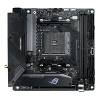 ASUS AMD B550 ROG STRIX B550-I GAMING (Ryzen AM4) Mini-ITX MB, PCIe  4.0, Teamed Power Stages, 2.5Gb Ethernet,  WiFi  6, Dual M.2 W/ Heatsink, SATA 6G